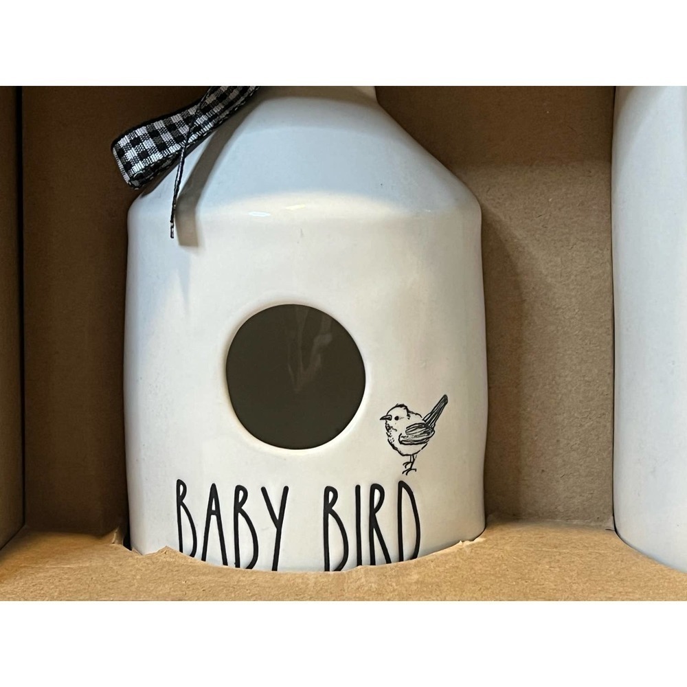 Rae Dunn Collectable Coffee Mug and Bird House Mama Bird Baby Bird Set - Picture 6 of 8